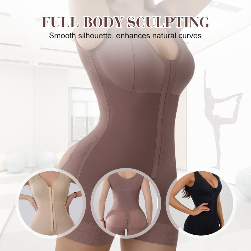 Figurformender Bodysuit mit Frontverschluss für Damen