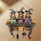 🎃Fesselnde Halloween-Hexen-Wanddekoration mit Haken
