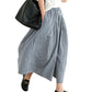 Lässige Damenhose mit weitem Bein und elastischer Taille