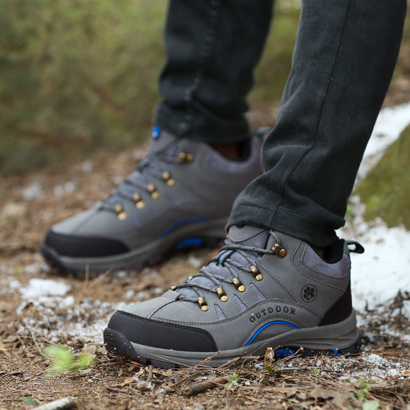 Unisex Outdoor-Wanderschuhe mit Kunstplüsch-Futter -👍Wasserdicht, rutschfest, verschleißfest!