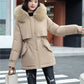 Bestes Geschenk - Damen-Wintermantel mit lockerer Kapuze und dickem synthetischem Fleece