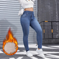 📢📢50%Rabatt!!!🎉✨Modische, warme Damen-Jeans im lässigen Stil