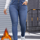 🔥Beliebtes Produkt ！✨Modische, warme Damen-Jeans im lässigen Stil