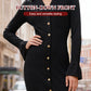 💖AKTION ZUM LETZTEN TAG – 50 % RABATT 💖 Herbstkleid mit V-Ausschnitt und Knopfleiste für Damen