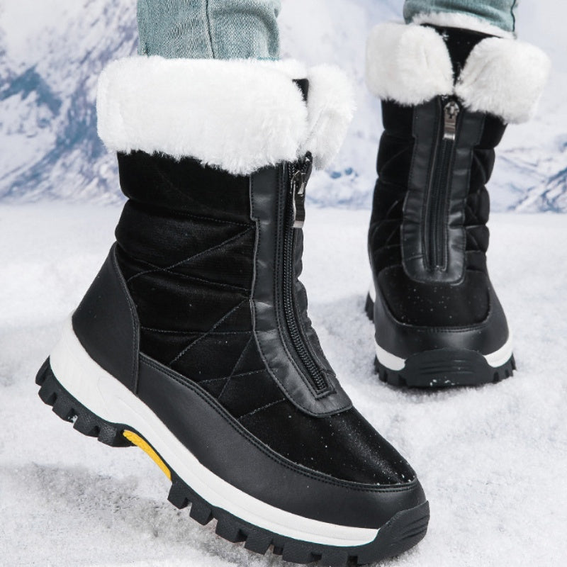 📢📢50%Rabatt!!!👢❄️ Neuheiten – Warme Schneestiefel mit Reißverschluss – rutschfest und bequem