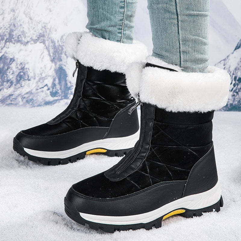 📢📢50%Rabatt!!!👢❄️ Neuheiten – Warme Schneestiefel mit Reißverschluss – rutschfest und bequem