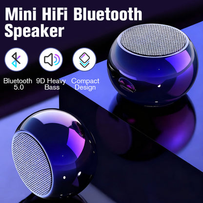 ✨ Kompakter HiFi Bluetooth Lautsprecher - 5W Stereo Sound mit 12h Akkulaufzeit für Unterwegs & Zuhause 🎶📦
