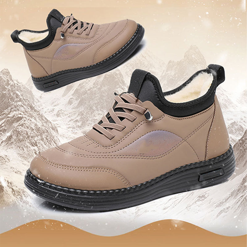 Damen-Winterschuhe mit weicher Sohle und Plüschfutter