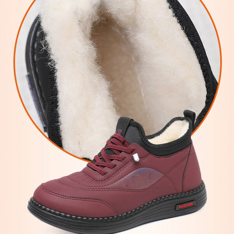 Damen-Winterschuhe mit weicher Sohle und Plüschfutter