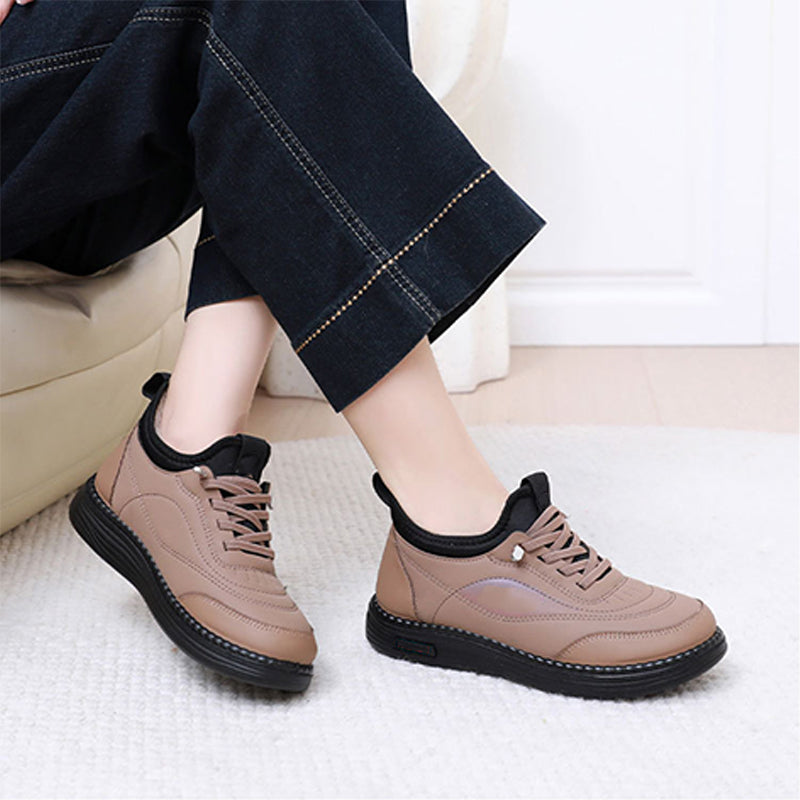 Damen-Winterschuhe mit weicher Sohle und Plüschfutter