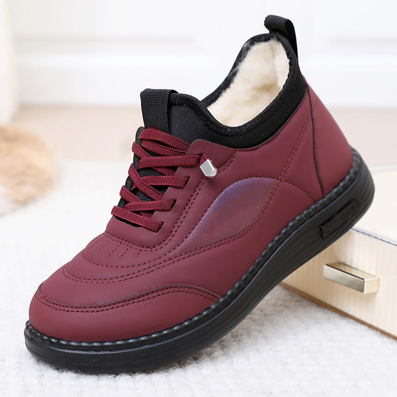 Damen-Winterschuhe mit weicher Sohle und Plüschfutter