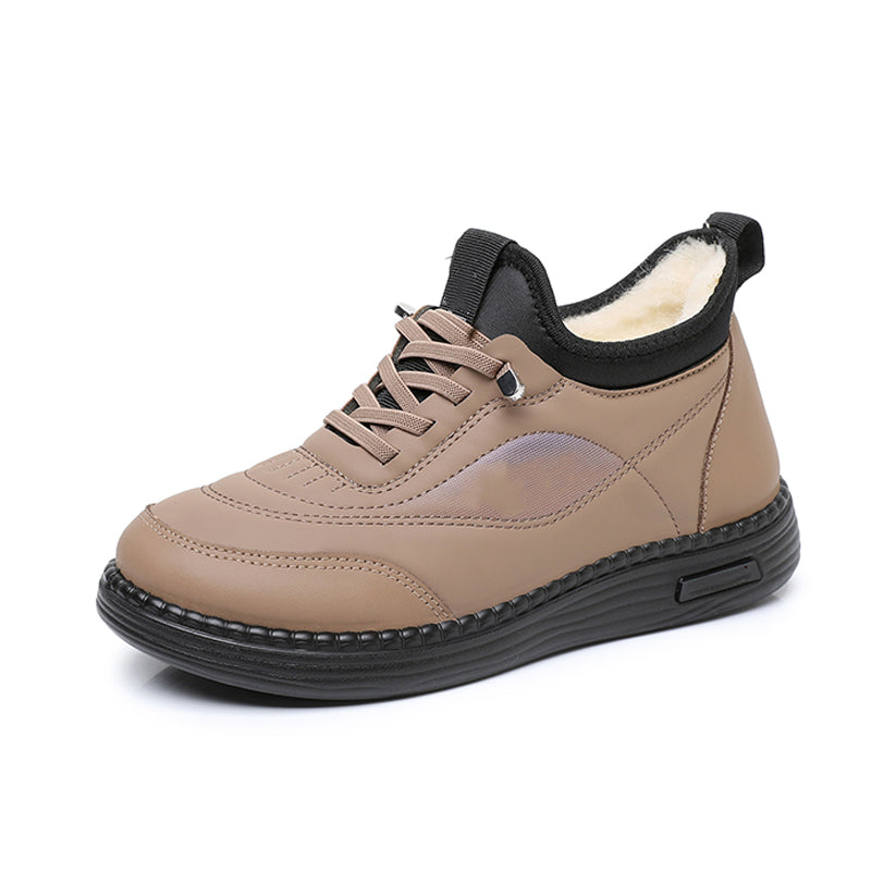 Damen-Winterschuhe mit weicher Sohle und Plüschfutter
