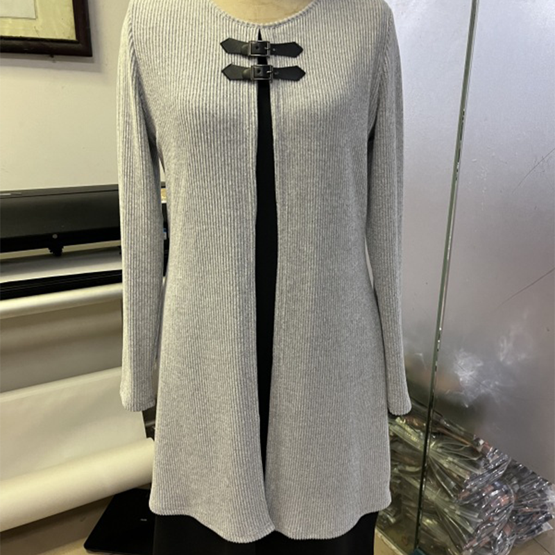 💃Solange der Vorrat reicht 50 % Rabatt!🎉Damenkleid in A-Linie, knielang, mit angedeutetem Zweiteiler-Look