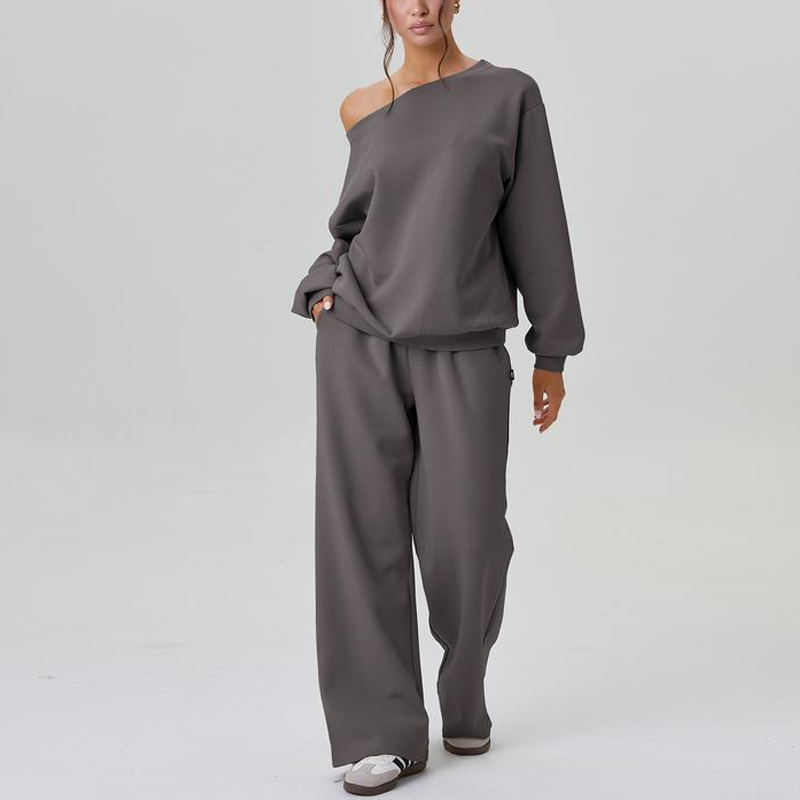📢📢50%Rabatt!!!🎉✨Freizeit-Zweiteiler: Langarm-Pullover und Hose