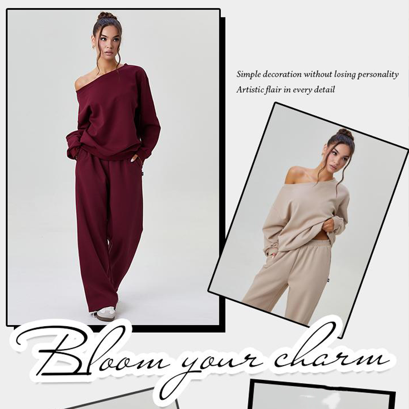 📢📢50%Rabatt!!!🎉✨Freizeit-Zweiteiler: Langarm-Pullover und Hose