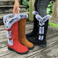 📢📢50%Rabatt!!!🎉✨Damen Schneestiefel in mittlerer Wadenhöhe mit dicker Kunstplüsch-Fütterung