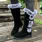 📢📢50%Rabatt!!!🎉✨Damen Schneestiefel in mittlerer Wadenhöhe mit dicker Kunstplüsch-Fütterung