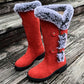 📢📢50%Rabatt!!!🎉✨Damen Schneestiefel in mittlerer Wadenhöhe mit dicker Kunstplüsch-Fütterung