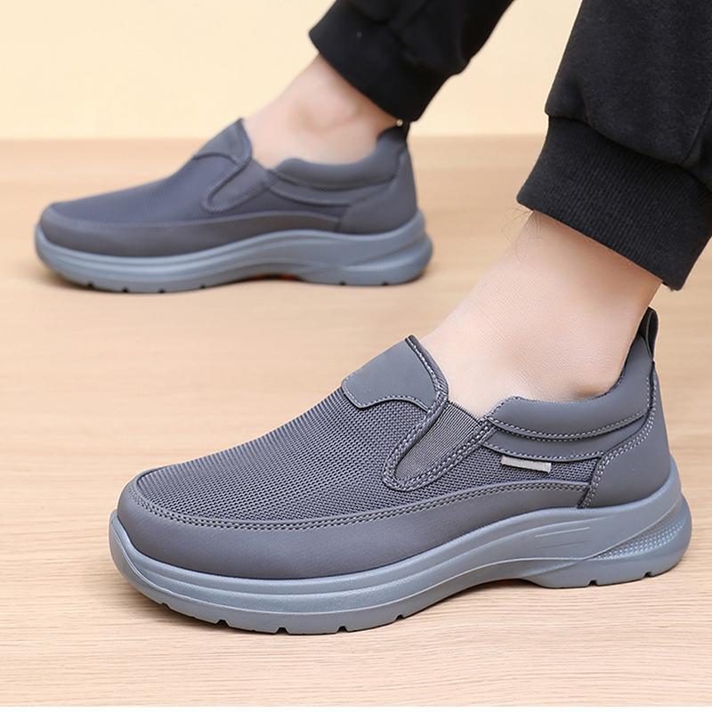 👟 49% RABATT JETZT! ✨ Herren Orthopädische Atmungsaktive Slipper-Sneakers - Fußgewölbe Unterstützung mit Memory-Schaum Einlegesohlen für Ganzägigen Komfort 🏃‍♂️💨
