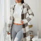 📢📢50%Rabatt!!!🍂🧥Karierte Kapuzenjacke für Damen mit Reißverschluss✈Versandkostenfrei
