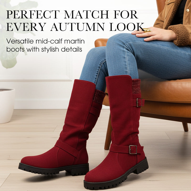 💖Black-Friday-Mega-Angebot – 50 % Rabatt!💖Damen Slouchy Boots bis zur mittleren Wade