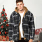 📢📢50%Rabatt!!!🎉✨Gesteppte, gefütterte Karojacke mit Kapuze für Herren