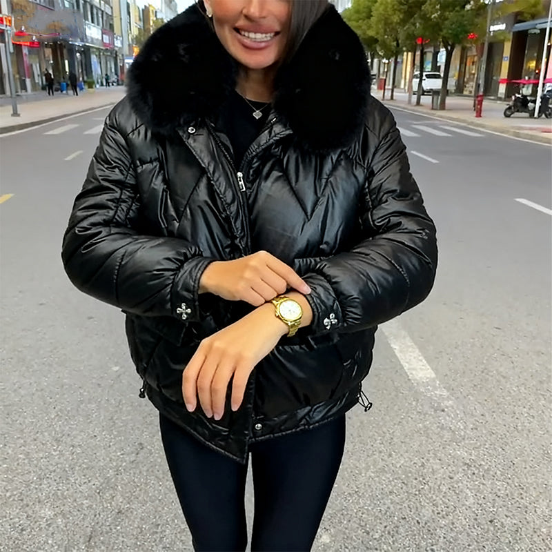 Lässige, warme, locker sitzende Baumwolljacke für Damen🔥Kostenloser Versand🔥