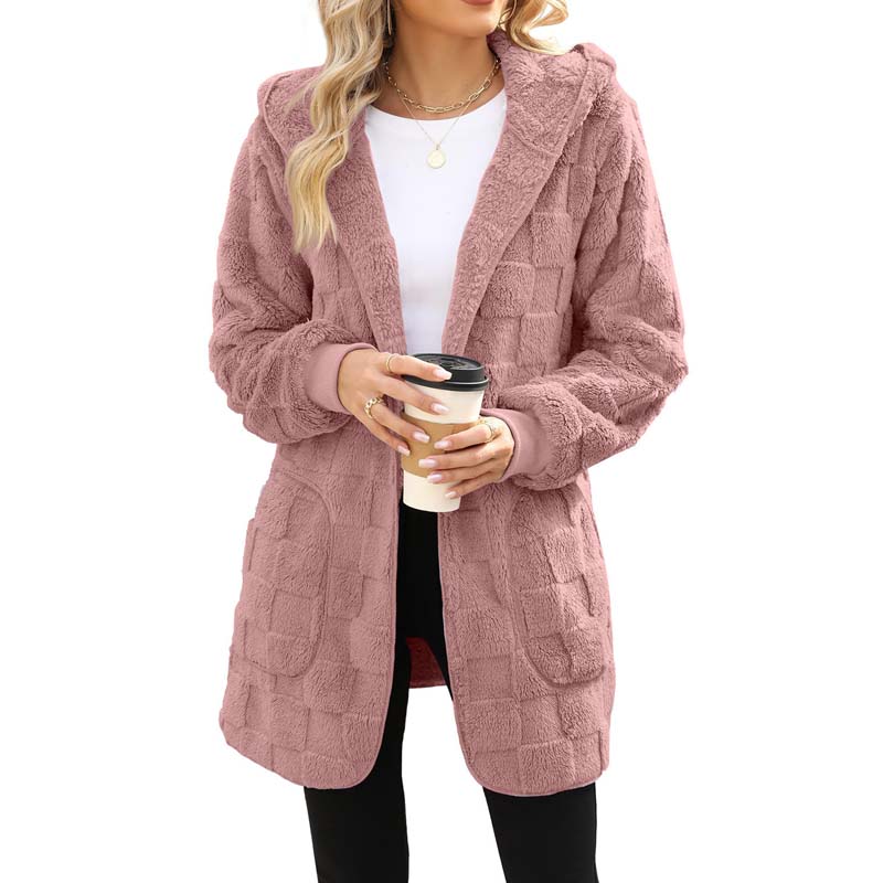 📢📢50%Rabatt!!!🎉✨Karierte Fuzzy-Strickjacke🔥Kauf 2 Artikel versandkostenfrei🔥