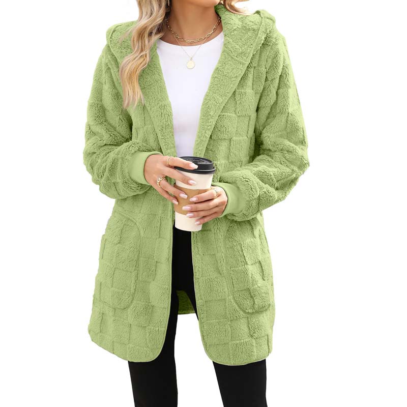 📢📢50%Rabatt!!!🎉✨Karierte Fuzzy-Strickjacke🔥Kauf 2 Artikel versandkostenfrei🔥