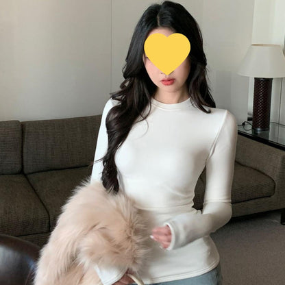 Thermoshirt für Damen, tailliert, langärmlig