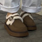 Damen-Winterschuhe mit Plüschfutter und Plateau