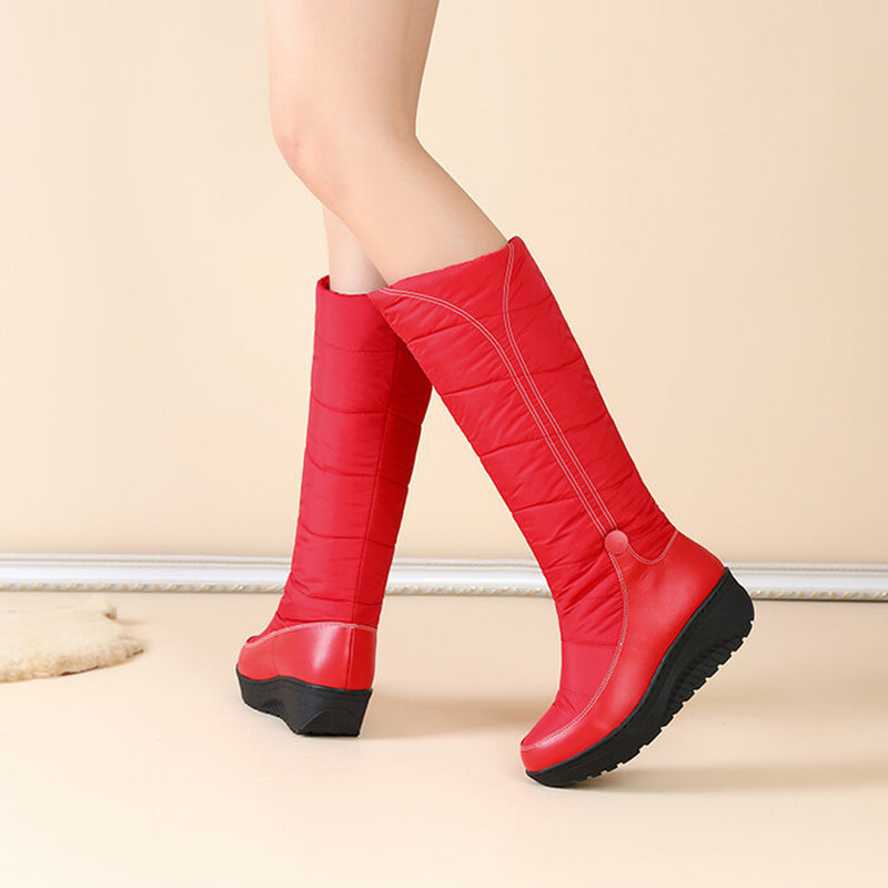 Wasserdichte und gefütterte Winterstiefel für Damen