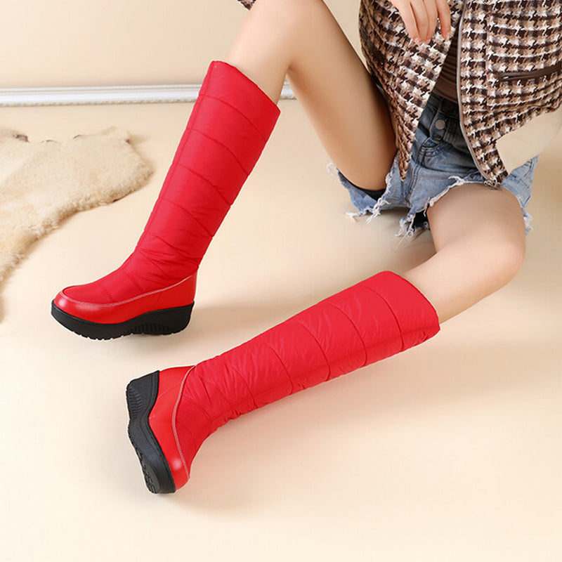 Wasserdichte und gefütterte Winterstiefel für Damen