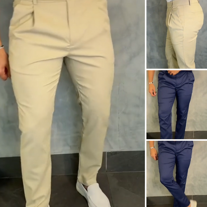 Slim-Fit-Anzughose für Herren, schmal zulaufend