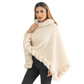 Eleganter, ultrawarmer Strickschal mit Kunstpelzbesatz für Damen