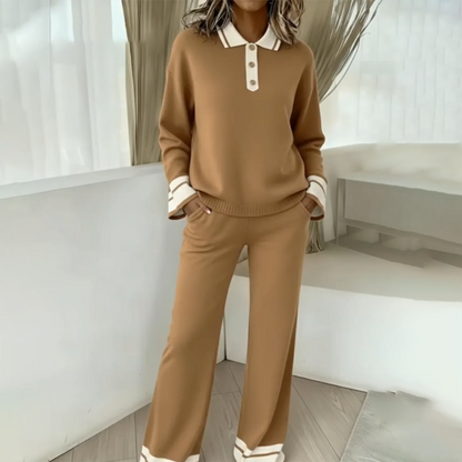 Damen 2-teiliges Lounge-Set: Pullover und Hose