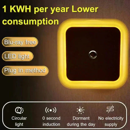 😍Zeitlich begrenzter Rabatt 49% 💥 LED-Smart-Nachtlicht mit Lichtsensor – Automatisch & energiesparend | Sanftes, augenfreundliches Licht!