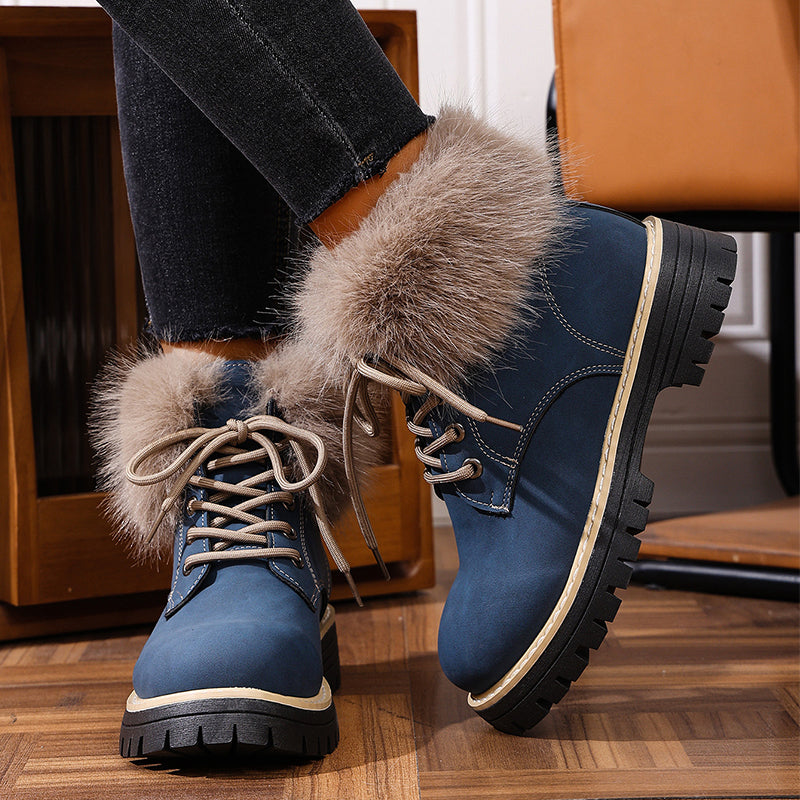 Damen-Winter-Schnürstiefeletten