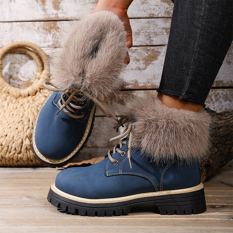 Damen-Winter-Schnürstiefeletten