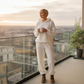 Damen-Plüsch-Hoodie und Hosen-Set