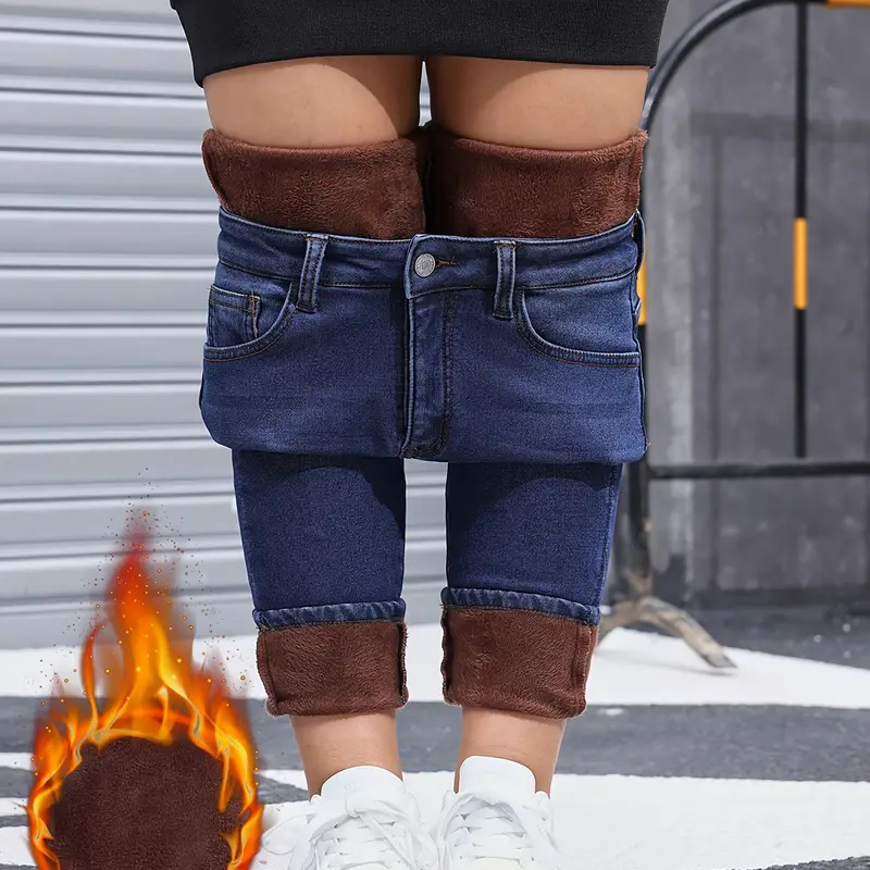 📢🎉50% Rabatt!!!🛍️✨Damen High-Stretch-Plüsch-gefütterte Skinny-Jeans