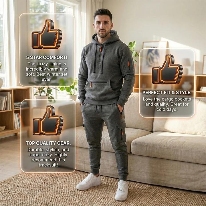Herren Winter 2-teiliger Trainingsanzug