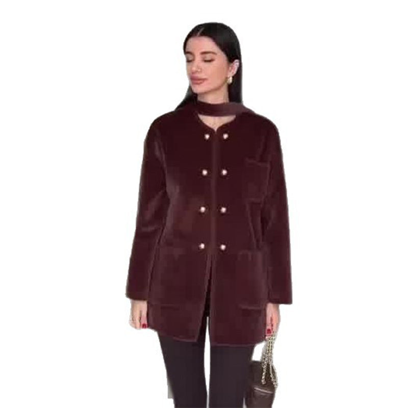 Elegante, warme Langarmjacke für Damen