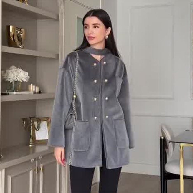 Elegante, warme Langarmjacke für Damen
