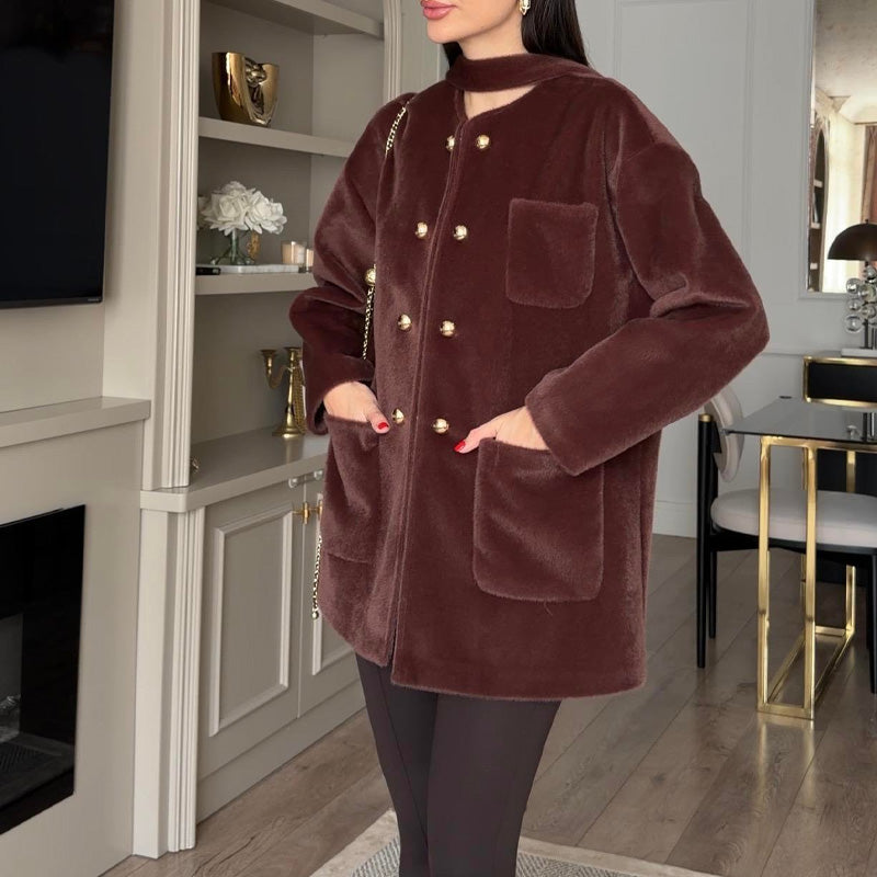 Elegante, warme Langarmjacke für Damen