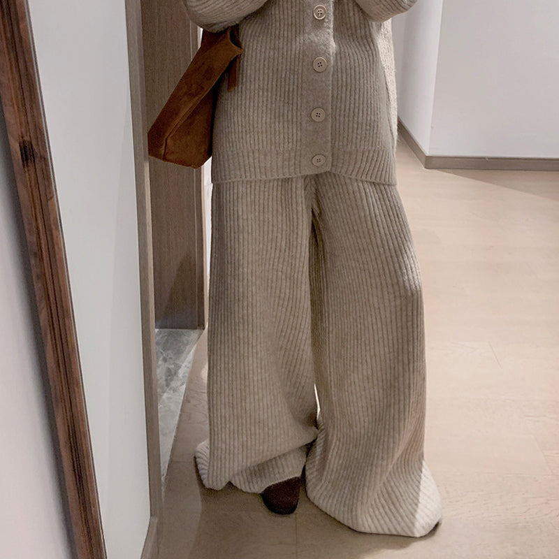 Loungewear-Set mit Stehkragen und lockerer Passform für Damen