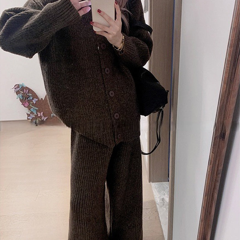 Loungewear-Set mit Stehkragen und lockerer Passform für Damen