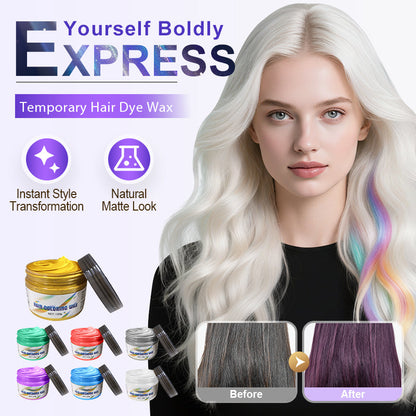 ✨ Temporäres Haarfärbewachs – Sofortiger Farbeffekt & Styling in einem! 💇♂️✨