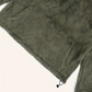 Damen-Sweatshirt mit halbem Reißverschluss und Stehkragen, flauschig