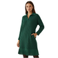 Kurz-A-Linien-Kleid mit funkelndem Revers für Damen